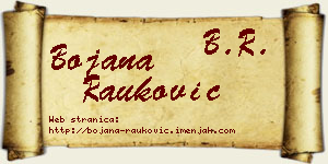 Bojana Rauković vizit kartica